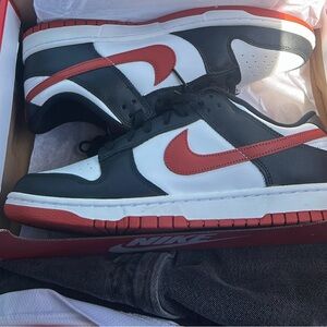 Nike Men's Blue, White, and Red Sneakers